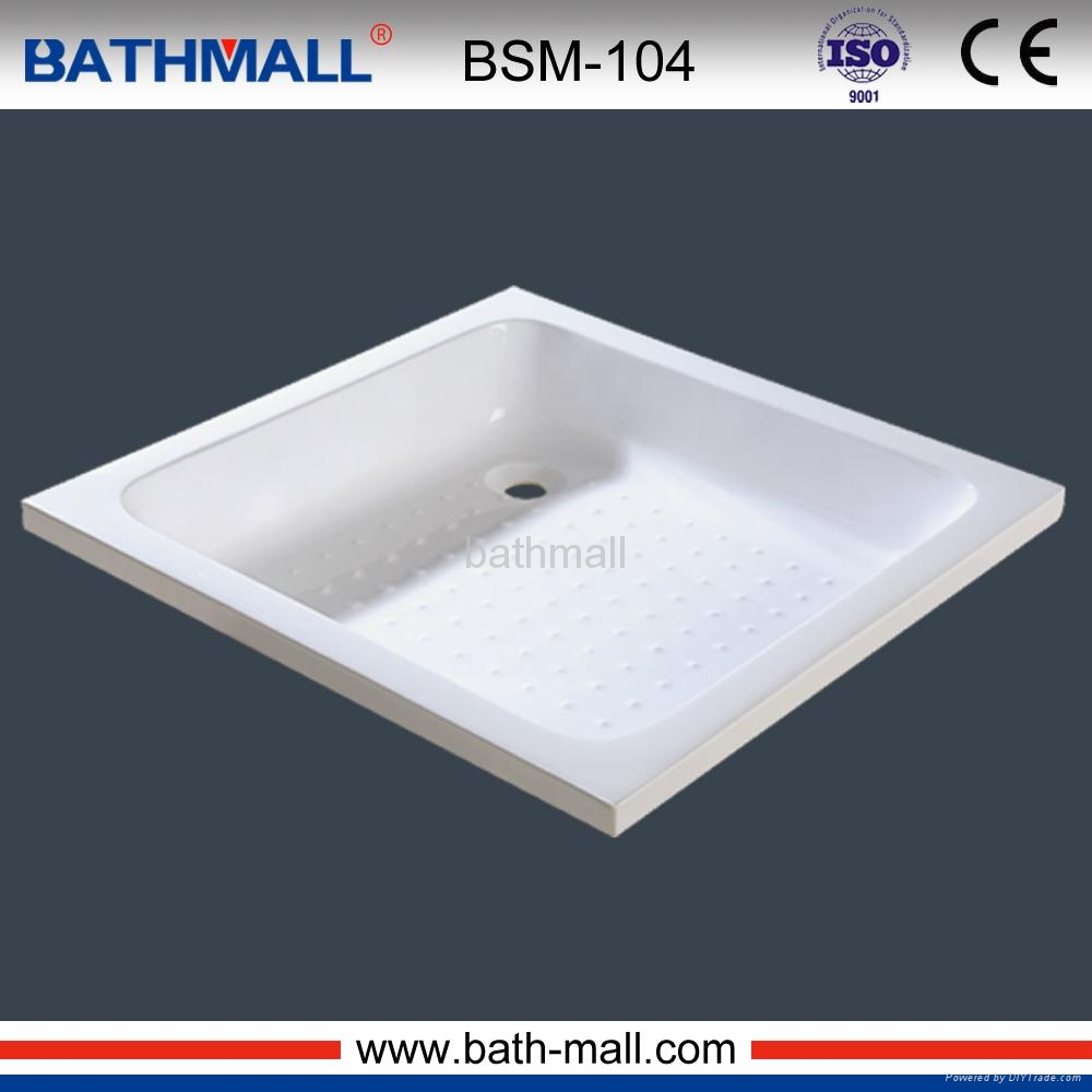Cheap acrylic shower tray in drop in type for shower rooms BSM104