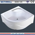 Export acrylic shower basin with hight