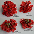 Hot sale interior decoration wholesale artificial hydrangea flower head silk flo 2