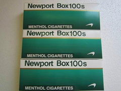 A carton of Newport cigarettes