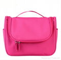 pure pink oem customized  folding  toiletry wash bag 