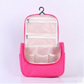pure pink oem customized  folding  toiletry wash bag  2