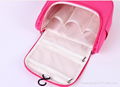 pure pink oem customized  folding  toiletry wash bag  4