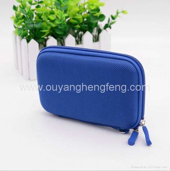 plain blue small portable eva case for coin packing  2