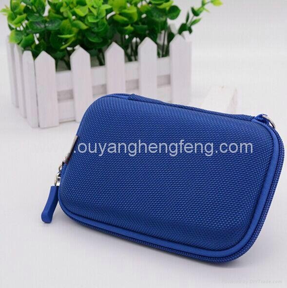 plain blue small portable eva case for coin packing  4