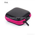 square eva PU  velvet case with inside