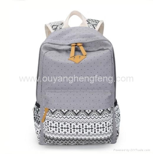 popular style big capacity 600D oxford cloth backpack for colleague student  3