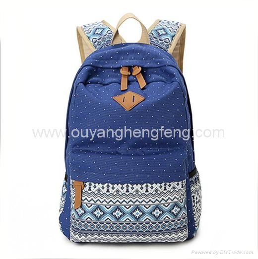 popular style big capacity 600D oxford cloth backpack for colleague student  4