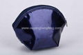 plain dark purple fanshaped large capacity cosmetic bag  2