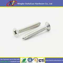 stainless steel philips flat head self-tapping screws