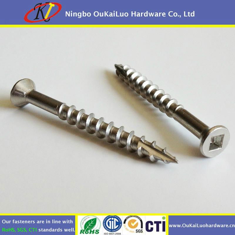 Type 17 Point Flat Head Stainless Steel Deck Screws