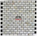 brick pearl shell mosaic slab wall paper