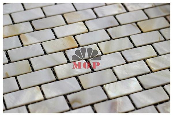 brick pearl shell mosaic slab wall paper villa 2