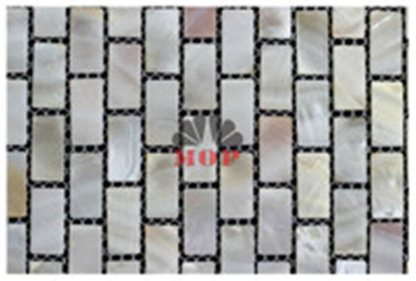 Brick mother of pearl shell wall tile mosaic 2