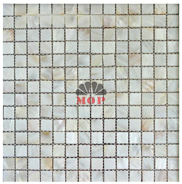 pearl shell tile wall mosaic kitchen