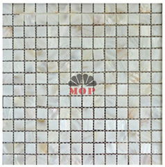 pearl shell tile wall mosaic kitchen