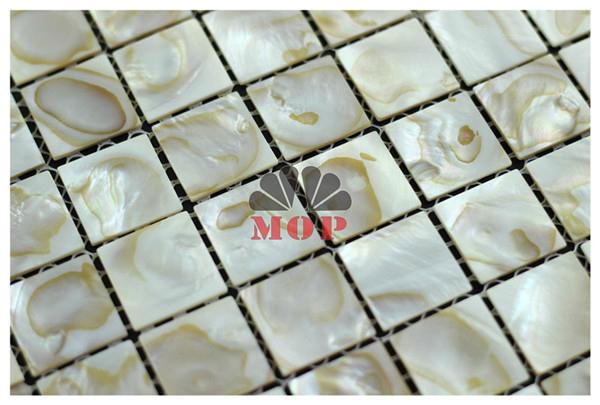 mother of pearl shell mosaic Mirror Tile 3