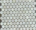 Polished Circle shell mosaic table top