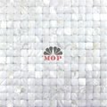 3D white shell board wall mosaic house