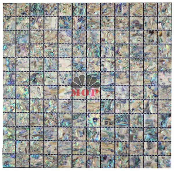 paua shell board mosaic veneer fireplace 2