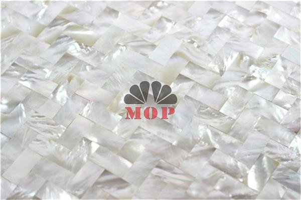 Brick white mother of pearl mosaic board hotel 2