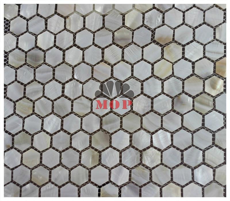 white wall mosaic shell panel mirror tile
