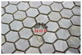 white wall mosaic shell panel mirror tile 3