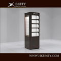 Lockable Glass Jewelry Cabinet, Watch Display Case Design