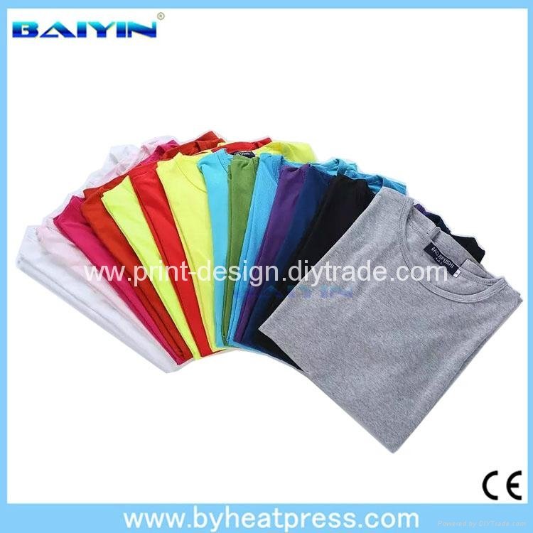 Modal round neck for male heat press sublimation t-shirt