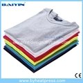 Modal round neck for male heat press sublimation t-shirt 2