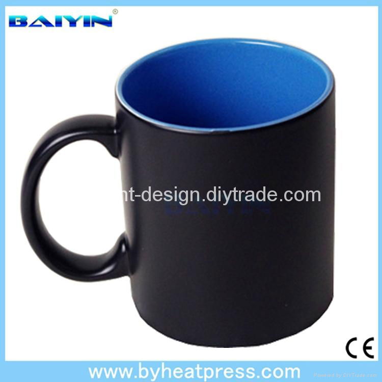 11oz Ceramic inner color black matte Magic Mugs 3