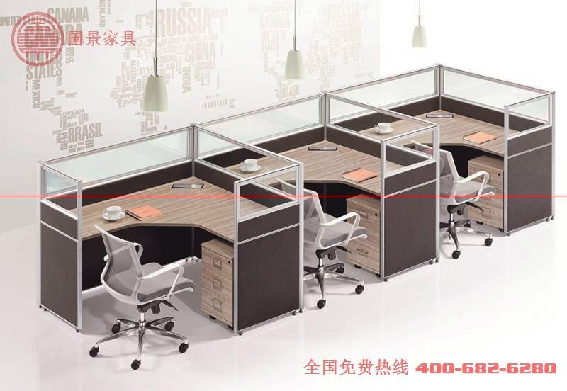 廠家直銷國景（gokeng）三人位屏風辦公桌 2