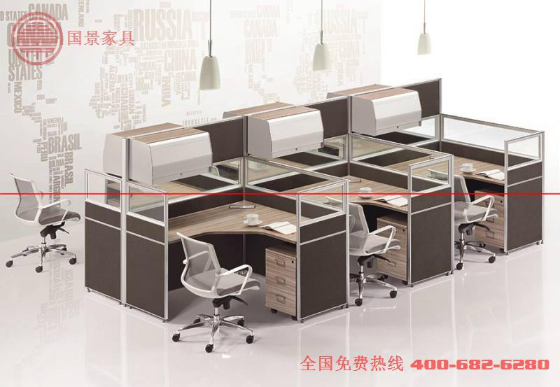 廠家直銷國景（gokeng）六人位屏風辦公桌     3