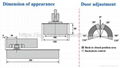 Light Duty Glass Door Fittings 90kg Floor Spring f 5