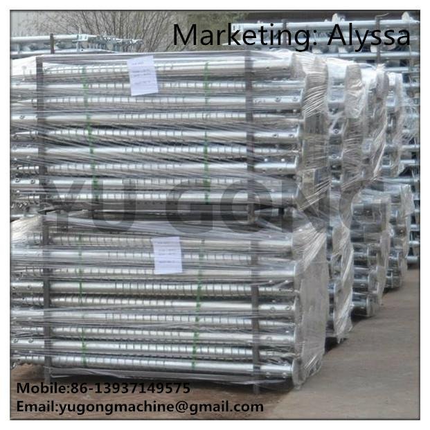 Hot dipped galvanized ground screws for solar mounting 2