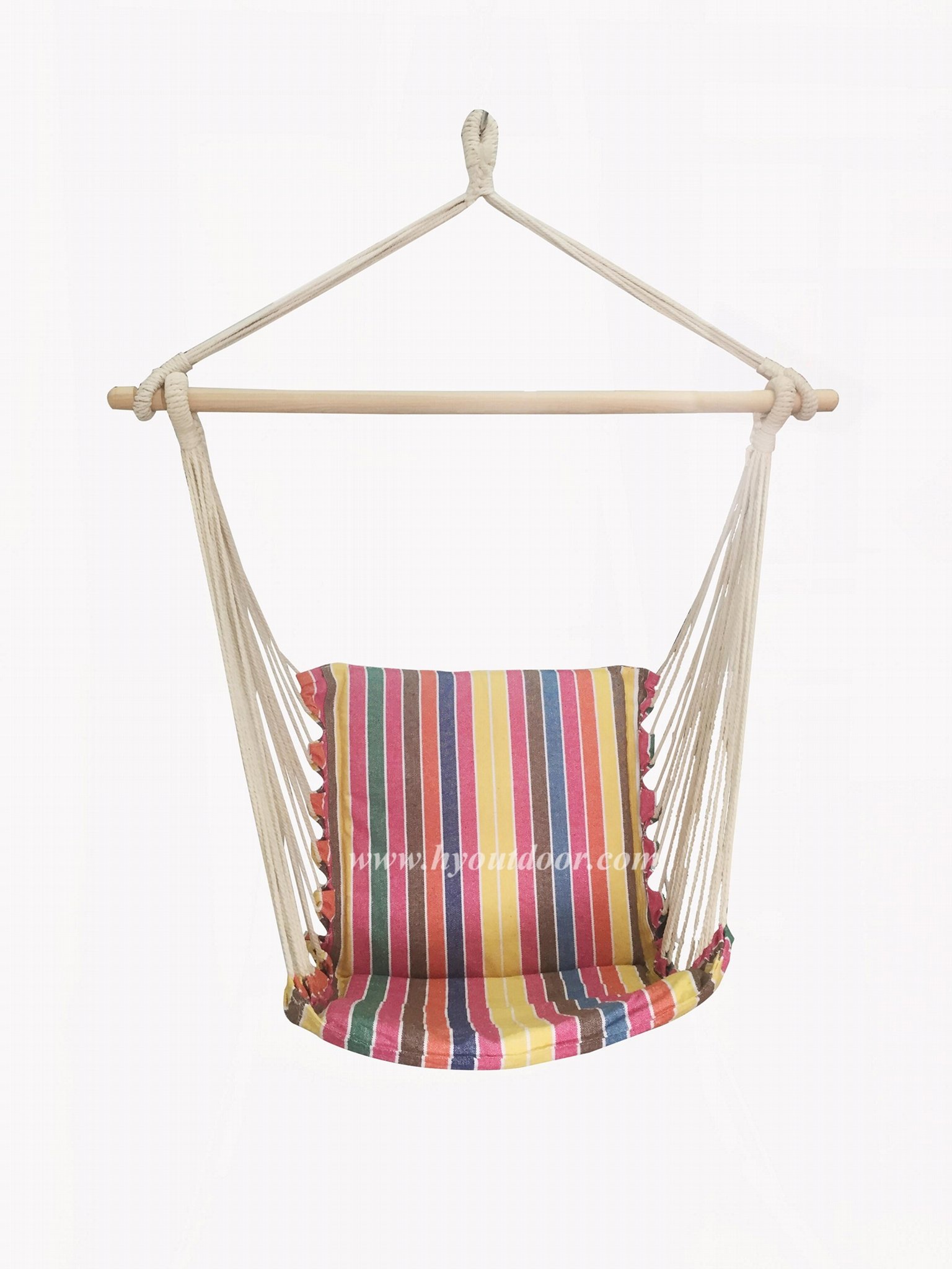 Hanging chair without armrest