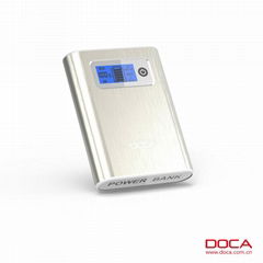 DOCA D568 Samsung 18650 Battery 10400mah Power Bank with 2A input
