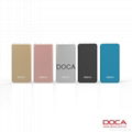 DOCA D607 Ultra-thin Power Bank 10000mah portable charger 3