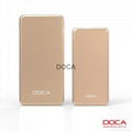 DOCA D607 Ultra-thin Power Bank 10000mah portable charger 2