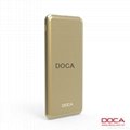 Hot sale Ultra slim DOCA D606 power bank 5000mAh 3