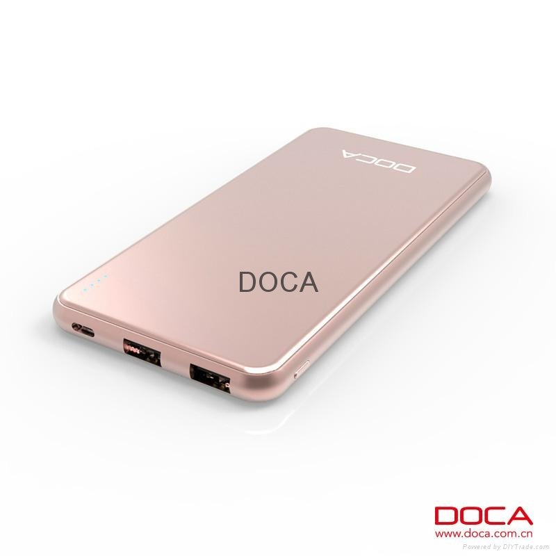 DOCA Portable Power Bank 10000mah RoHS Certification Mobile Power Bank 4