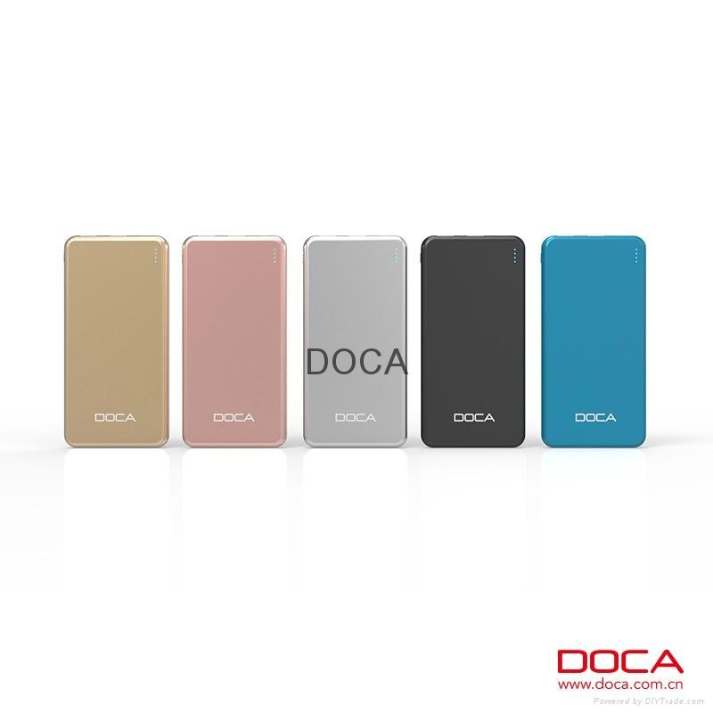 DOCA Portable Power Bank 10000mah RoHS Certification Mobile Power Bank