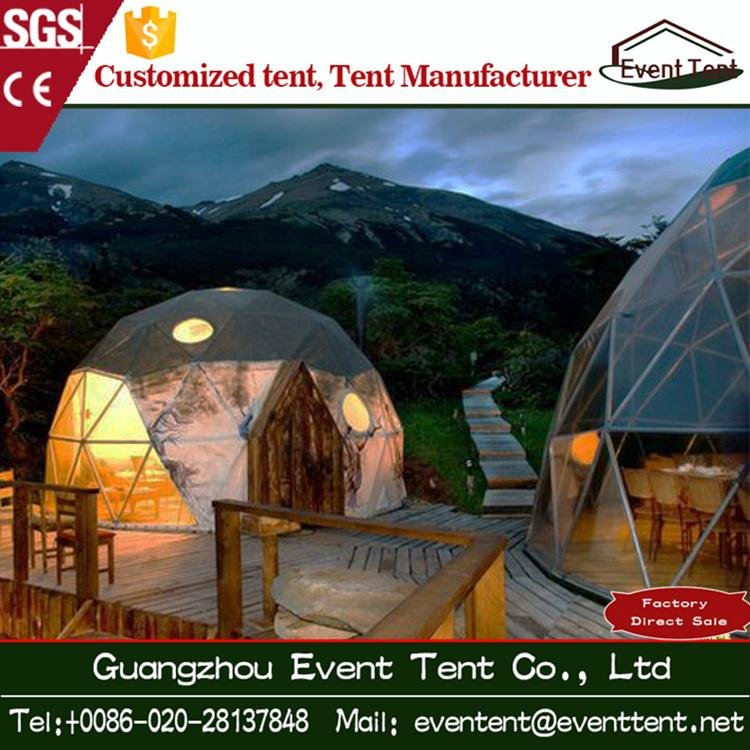 Cheap price inflatable lawn dome tent Outdoor geodesic dome house green on sale 3