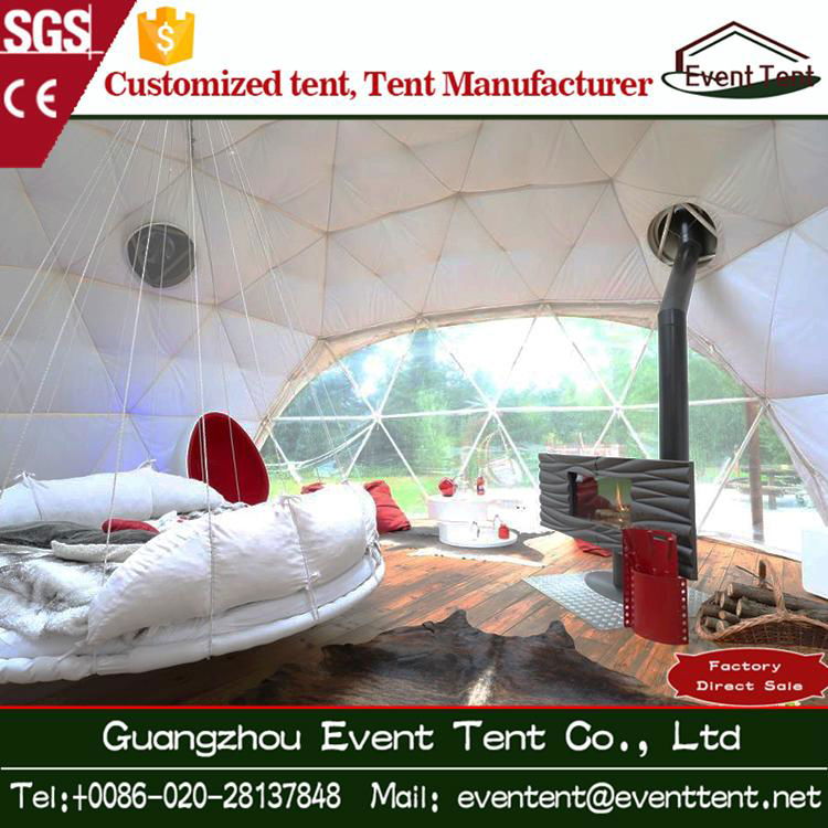 Cheap price inflatable lawn dome tent Outdoor geodesic dome house green on sale 4