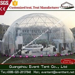 Big half sphere dome tent for 360 degree projection event