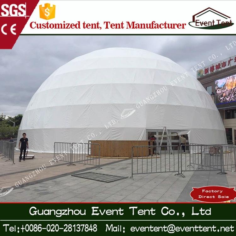 Big half sphere dome tent for 360 degree projection event 2