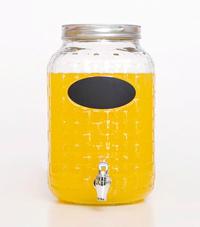 8L Hot Sale Glass Jars With Tap And Decal