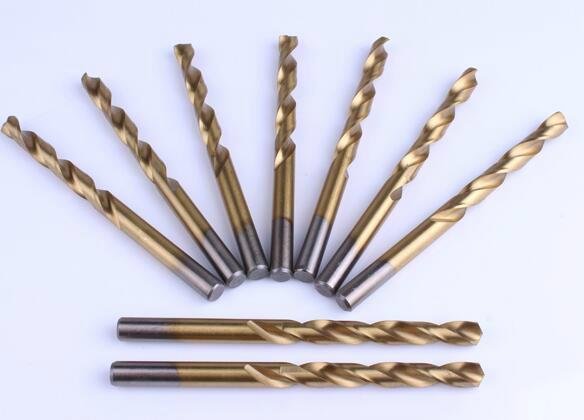 DIN 338 FULLY GROUND HSS M2 MATERIAL DRILL BITS TIN COATED FOR DRILLING METAL
