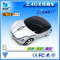Fashion Sport Car shaped Wireless mouse optical 2.4Ghz computer mouse 2