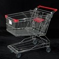 Wal-mart Suppermarket Foldable Wheeled Trolley Shopping Cart